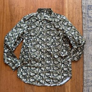 Men’s Printed Camo Safari Shirt